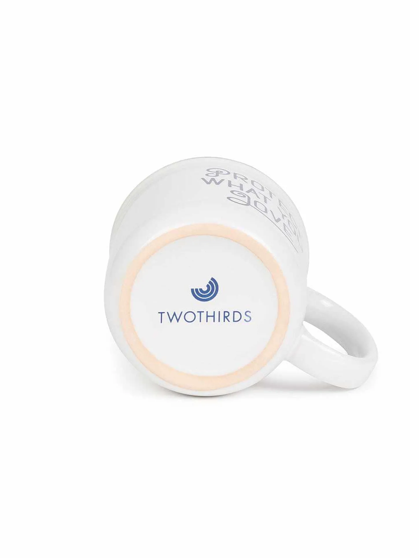 TWOTHIRDS Mug - Protegez Ce Que Vous Aimez Blanc Sale