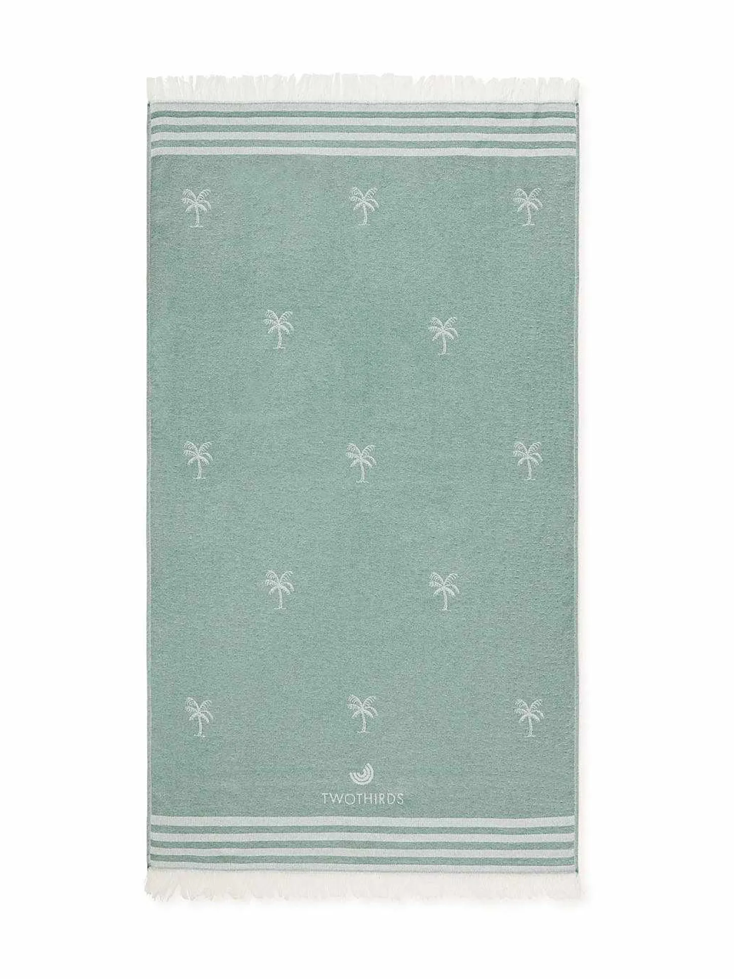 TWOTHIRDS Serviette De Voyage Palmiers Menthe Clearance